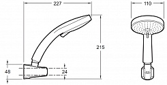 Jacob Delafon Душевой гарнитур "Citrus E12917-CP" – фотография-2