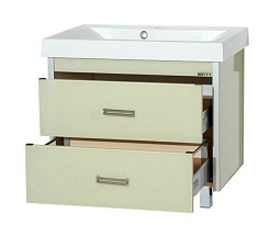 Misty Тумба с раковиной Джулия QVATRO 105 бежевая Bеidge – фотография-4