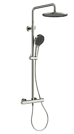 Sancos Душевая система Etna с термостатом брашированный никель PVD покрытие SC9007BN – фотография-1