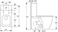 Allen Brau Унитаз напольный Infinity 4.21001.20 белый глянец – фотография-21