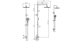 Aquatek Душевая стойка AQ2046CR хром – фотография-5