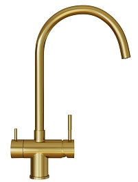 Mixline Смеситель для кухни 35k MLSS-0326G золото – фотография-2