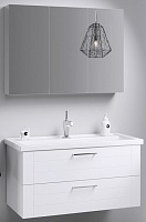Aqwella Мебель для ванной Манчестер 100 подвесная, зеркало-шкаф