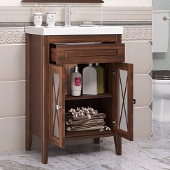 Comforty Мебель для ванной Палермо 60 светлый орех – фотография-6