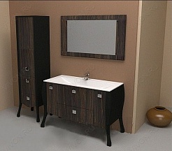 Aquanet Мебель для ванной "Мадонна 120" эбен с кристаллами Swarovski (171021) – фотография-3