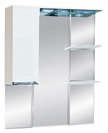 Misty Зеркальный шкаф Жасмин 85 L белый, эмаль – фотография-1