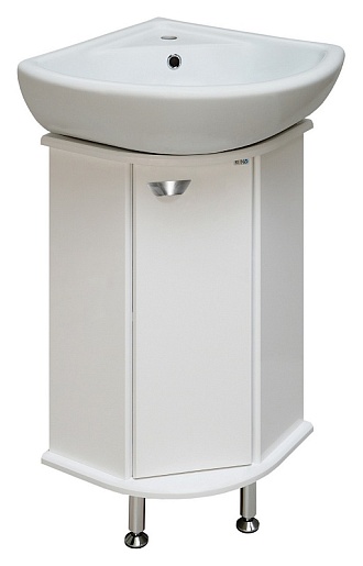 Runo Тумба с раковиной Браво 40 угловая – фото-1