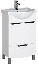 Aquanet Тумба с раковиной "Асти 55 М" с ящиком (178263) – фотография-1