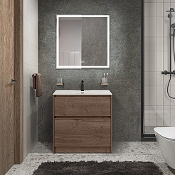 BelBagno Тумба под раковину Kraft 39 70 напольная Rovere Tabacco – фотография-7