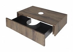 Зов Тумба с раковиной Токио 100 древесина аттик с тумбой – фотография-2