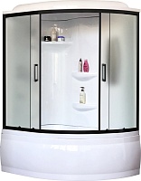 Royal Bath Душевая кабина ALP RB 140ALP-C-BL-L 140x95 L стекло матовое профиль черный матовый