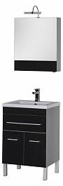 Aquanet Мебель для ванной "Верона 58" черная напольная (230309) – фотография-1