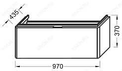 Jacob Delafon Мебель для ванной "Reve 100" EB562-442 – фотография-4