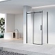 Vincea Душевой уголок Como-N 150x80 VSR-4CN8015CLB профиль черный стекло прозрачное – картинка-12