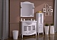 ASB-Woodline Мебель для ванной Флоренция 85 патина, витраж, массив ясеня – фотография-11