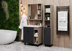 Onika Тумба под раковину Тимбер 70.10 серая/дуб сонома – фотография-4