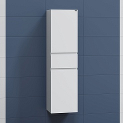 СанТа Шкаф пенал Марс 40 подвесной белый – фотография-3