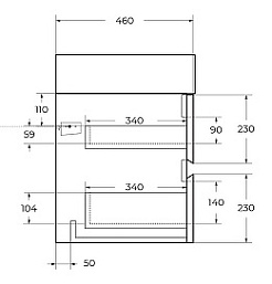 BelBagno Тумба с раковиной Molveno-46 100 подвесная ossido столешница KEP-100-MCO – фотография-9