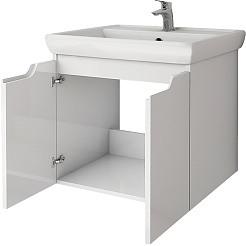 Dreja Мебель для ванной Q (D) 55 подвесная белая – фотография-7