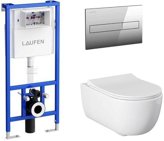 Allen Brau Унитаз с инсталляцией Priority 00301296/8.9466.0.000.000.1 белый глянец – фото-1