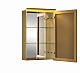 De Aqua Зеркало-шкаф для ванной Алюминиум 50 (AL 501 050 G) золото – картинка-7