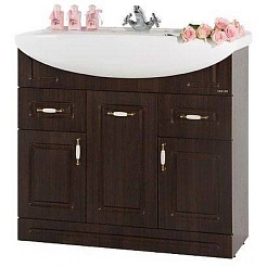 Водолей Тумба под раковину Капри 90 венге с б/к – фотография-1