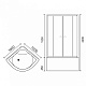 Royal Bath Душевое ограждение RB-L-3001 1000x1000x1550  – фотография-16