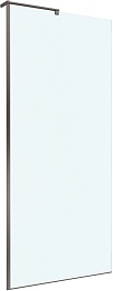 BelBagno Душевая перегородка Uno UNO-L-1-TB-90-C-GM 90x200 профиль оружейная сталь стекло прозрачное – фотография-1