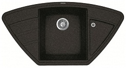 Florentina Мойка гранитная Липси 980С угловая черный – фотография-1