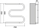 Domoterm Полотенцесушитель водяной М 600x700 Антиток хром – картинка-6