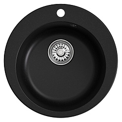 Mixline Мойка кухонная ML-GM13 ультра-черная – фотография-1