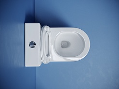 Ceramicanova Унитаз напольный пристенный Metropol CN4001T смыв Торнадо белый – фотография-7