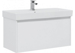Aquanet Тумба с раковиной Nova Lite 100 белая – фотография-1