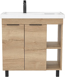 Onika Тумба с раковиной Легран 80 дуб галифакс – фотография-1