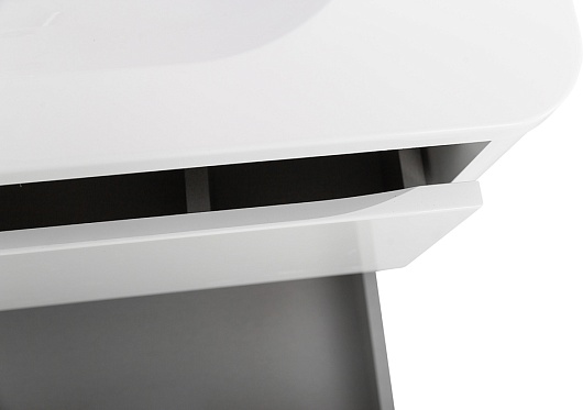 Cezares Тумба с раковиной без отверстия под смеситель Relax 80 подвесная bianco lucido – картинка-7