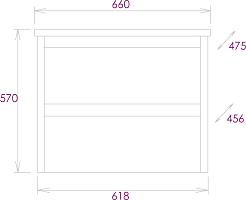 Onika Тумба под раковину Амара 65.13 подвесная баменда – фотография-7