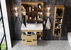 Onika Мебель для ванной Легран 80 Como подвесная дуб галифакс – фотография-7