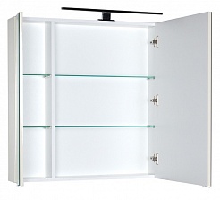 Aquanet Зеркальный шкаф "Эвора 100" белый – фотография-3