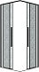 Grossman  Душевой уголок Galaxy 100x100x195 профиль черный матовый стекло шиншилла – фотография-13