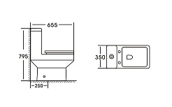 Stella Polare Унитаз-моноблок напольный Теруэль KN6130000 белый – фотография-2