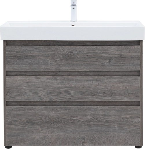 Aquanet Тумба с раковиной Nova Lite 100 дуб рошелье – картинка-3