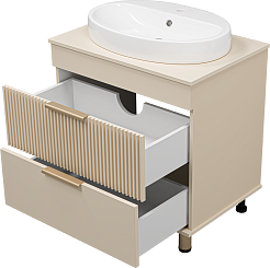 Brevita Тумба под раковину Enfida 70 бежевая – фотография-4