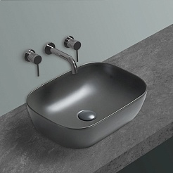 Vincea Раковина накладная 45.5 VBS-102MA антрацит матовый – фотография-2