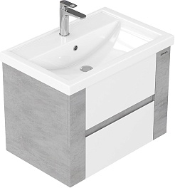 Onika Тумба с раковиной Стоун 70.13 Ателье светлое – фотография-2