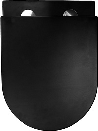 Azario Унитаз подвесной Grado AZ-0046N-MB безободковый черный матовый – фотография-6