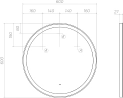 Vigo Мебель для ванной Cross 600-0-2 дуб давос натуральный – фотография-20