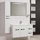 Акватон Зеркальный шкаф для ванной "Диор 100" белый – фотография-5