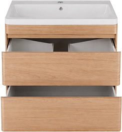 Vivon Тумба с раковиной Atwood 70 подвесная дерево – фотография-8