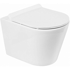 BelBagno Чаша унитаза безободкового Flay-R BB053CHR без сиденья – фотография-1