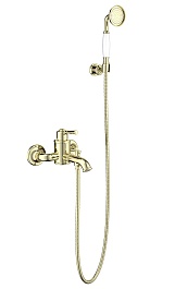 Aquatek Душевая система Классик AQ1549PG полированное золото – фотография-1